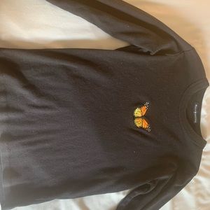 Long sleeve butterfly shirt